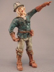 Just Plain Folk Figures Telephone Worker Pointing