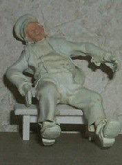 Just Plain Folk Figures Engineer Sitting Leaning to Right