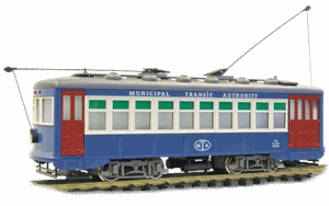 MTA Birney Electric Trolly Two Trucks