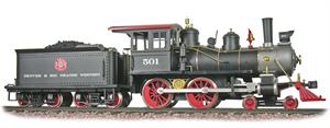 American Hartland Denver & Rio Grande Steam Locomotive Black