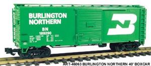 Aristocraft Box Cars BN Steel 40' Boxcar