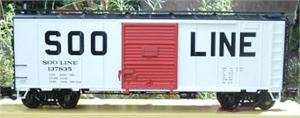 Aristocraft Box Cars Soo Line Steel Box Car