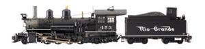 K-27 D&RGW steam locomotive #453 with dog house