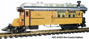 Aristocraft Railbuses D&RGW Classic Railbus w Coach