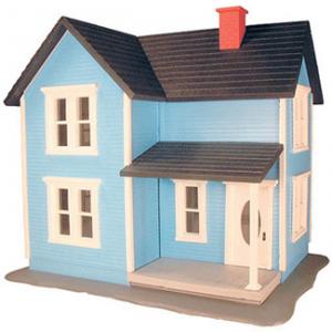 Farm House Blue with White Trim
