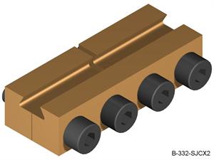 Split Jaw Products Brass Standard Double Split Jaw Rail Clamp