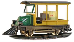 Hartland Locomotive Works Gas Locomotives Rail Car - Undecorated - Green / Wood Tone