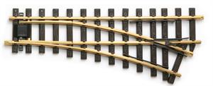 Train LI Pro Switches 1 switch R2 right, no drive, Brass