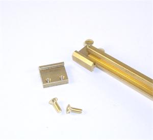 Train LI 10 clamps with screws 10 pcs Brass