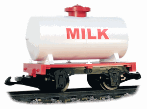 Hartland Locomotive Works Mini's Tank Car - Milk