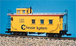 USA Trains Cabooses Woodsided Chessie Woodsided Caboose - Yellow