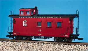 USA Trains Cabooses Woodsided Westside Lumber Woodsided Caboose - Red