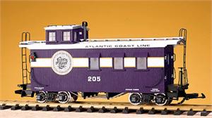 USA Trains Cabooses Woodsided Atlantic Coastline Woodsided Caboose - Purple