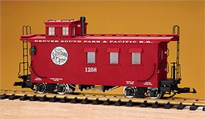 USA Trains Cabooses Woodsided Denver South Park & Pacific Woodsided Caboose - Red