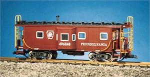 USA Trains Cabooses Baywindow Pennsylvania Baywindow Caboose - Red/Black