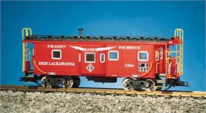 USA Trains Cabooses Baywindow Erie Lackawanna Baywindow Caboose - Red/Black