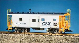 USA Trains Cabooses Baywindow CSX Baywindow Caboose - Gray/Blue/Yellow