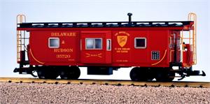 USA Trains Cabooses Baywindow Deleware & Hudson Baywindow Caboose - Red/Black
