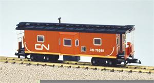 USA Trains Cabooses Baywindow Canadian National Baywindow Caboose - Orange/Black