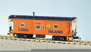 USA Trains Cabooses Baywindow Long Island RR Baywindow Caboose - Orange/Black