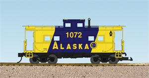 USA Trains Cabooses Center Cupola Alaska Center Cupola Caboose - Blue/Yellow