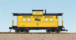 USA Trains Cabooses Center Cupola Toronto Hamilton & Buffalo Center Cupola Caboose - Yellow