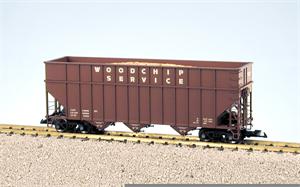 USA Trains Woodchip Cars Undecorated Woodchip Car - Red Oxide