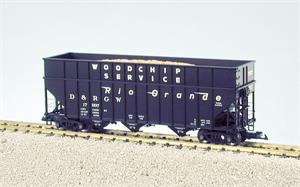USA Trains Woodchip Cars Rio Grande Woodchip Car - Black