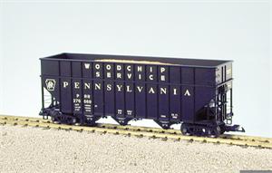 USA Trains Woodchip Cars Pennsylvania Woodchip Car - Black