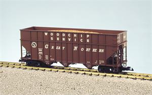 USA Trains Woodchip Cars Great Northern Woodchip Car - Freight Car Brown