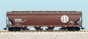 USA Trains Hoppers BNSF (409901, 409902, 409903, 409904) - Mineral Brown