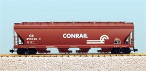 USA Trains Hoppers Conrail (892180, 892181, 892182, 892183) - Brown