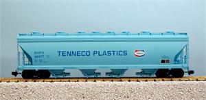 USA Trains Hoppers Tennaco Plastics (46476, 46477, 46478, 46479) - Lt. Blue