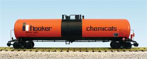 USA Trains Tank Cars Hooker Chemicals Tank Car - Orange/Black