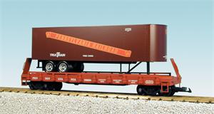 USA Trains Piggybacks Pennsylvania - Brown w/Oxide Flatcar