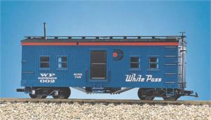USA Trains Work Train Series Bunk Cars White Pass - Blue R1838