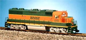 B.N.S.F. GP38 Locomotive   Green/Orange