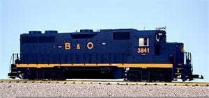 B & O GP 38 Locomotive Blue