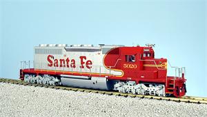 USA Trains Locomotives SD 40 Santa Fe Warbonnet - Silver/Red