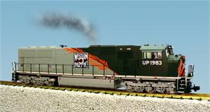 SD 70 Locomotive Union Pacific Heritage Western Pacific Black Gray