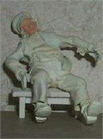 Just Plain Folk Figures Engineer Sitting Leaning to Right
