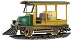 Hartland Locomotive Works Gas Locomotives Rail Car - Undecorated - Green / Wood Tone