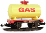 Hartland Locomotive Works Mini's Tank Car - Gas