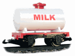 Hartland Locomotive Works Mini's Tank Car - Milk