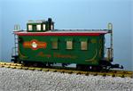 USA Trains  Christmas Christmas Woodsided Caboose - Green