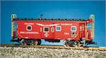 USA Trains Cabooses Baywindow Erie Lackawanna Baywindow Caboose - Red/Black