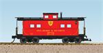 USA Trains Cabooses Center Cupola Deleware & Hudson Center Cupola Caboose - Red/Black