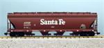 USA Trains Hoppers ATSF (314775, 314776, 314778, 314779) - Mineral Brown