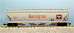 USA Trains Hoppers CB&Q (185501, 185502, 185503, 185504) - Light Gray/Green
