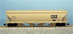 USA Trains Hoppers CSX (607556, 607557, 607558, 607559) - Tan